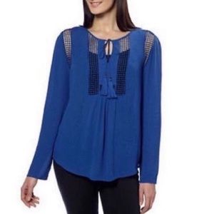 Joseph Allen Peasant Style Tie Top